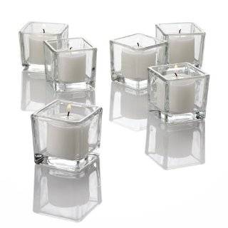  Bulk 18 Pieces Clear Glass 10 Square Vases (3x3x10 