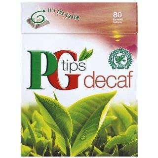 PG Tips Pyramid Tea Bags Decaf, 80 Count Tea Bags (Pack of 3)