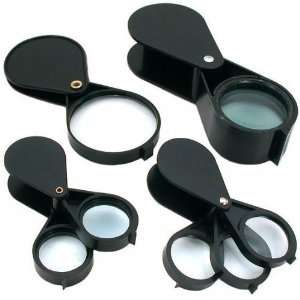   5x 10x 15x Folding Magnifiers Stamp Coin Opti Tools