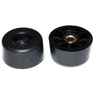  Round Rubber Cabinet Black Feet Recessed Bumpers 1.062 