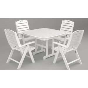  Trex Outdoor Furniture by Polywood 5 Piece Yacht Club 