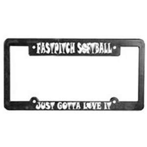 Softball Plate Frame BLACK 12.25 X 6.25 