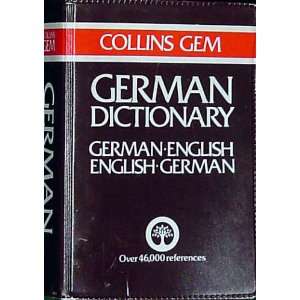   gem dictionary, German English, English German (9780004586137) Books