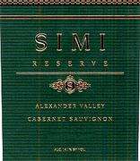Simi Reserve Cabernet Sauvignon 2000 