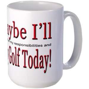  Play Golf Sports Large Mug by  