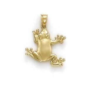  14k Polished Frog Pendant   JewelryWeb Jewelry