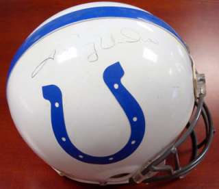 Johnny Unitas Autographed Signed Colts Pro Line Authentic Helmet PSA 