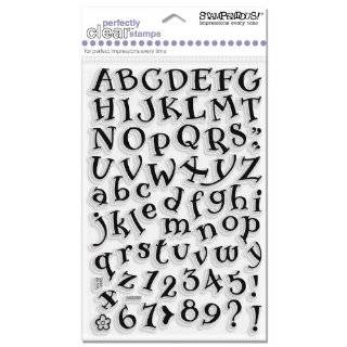  Inkadinkado Curly Q Alphabet Clear Stamps Arts, Crafts 