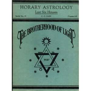  Horary Astrology (Brotherhood of Light) Course VIII Course 