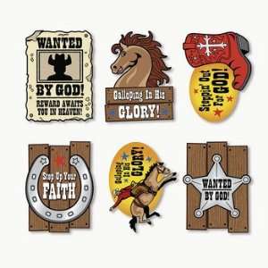  Large Faith Western Cutouts   Party Decorations & Wall 