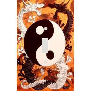  Yin and Yang Dragons Decorative Switchplate Cover