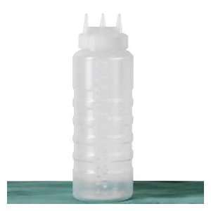  32 Oz Tri Tip™ Squeeze Bottle   Wide Mouth   Clear 
