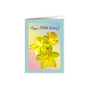  Age Specific Birthday 100 Yrs.Old Greeting Card Beautiful 