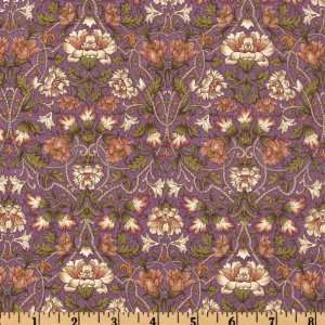  43 Wide Moda Regent Street Lawn Floral Purple Fabric By 