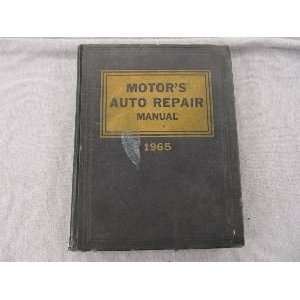  Motors Auto Repair Manual 1965 Motor Manuals Books