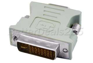 DVI DVI I (M) 24+5 Pin to VGA Video Converter Adapter  