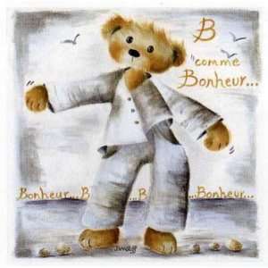  B Comme Bonheur   Poster by Joelle Wolff (12 x 12)