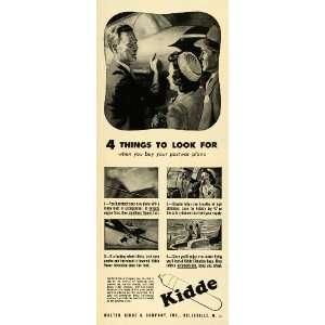  1943 Ad Walter Kidde Airplane Safety Equipment World War 