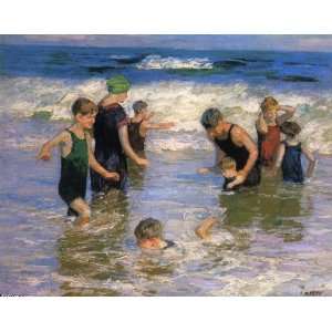  oil paintings   Edward Henry Potthast   24 x 20 inches   The Bathers 