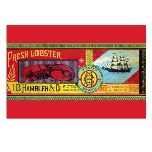 Pioneer Brand Fresh Lobster Animal Premium Poster Print, 12x16  