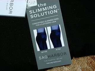 Sag Harbor Slimming Solution Womens Plus (Short 30) Pants~$44~NWT 