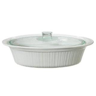 CorningWare 2 1/2 Quart Oval Casserole Dish with Glass Lid  
