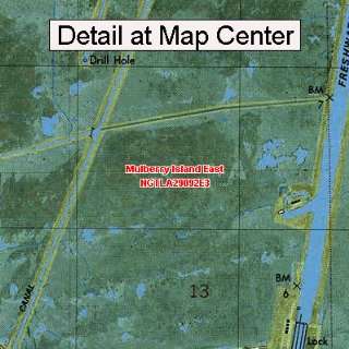  USGS Topographic Quadrangle Map   Mulberry Island East 