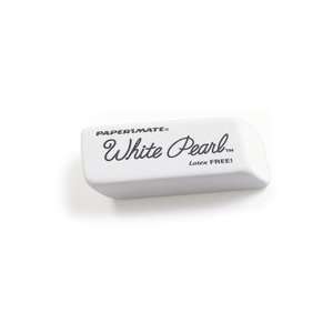  Papermate White Pearl Eraser   Set of 12 
