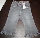 New THE CHILDRENS PLACE Baby Girls Ruffle Flare Jeans (12 MOS/18 22 