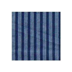    Blue and Horizontal White Stripes Toss Pillow