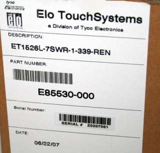 ELO 15 AccuTouch LCD TouchScreen Monitor 1526L NEW   