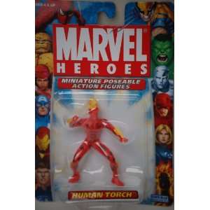    Human Torch Marvel Heroes 2.5 Poseable Action Figure Toys & Games