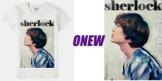 SHINee Sherlock T shirt, K pop Boyband SHINee Jonghyun Taemin Key 