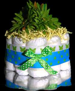 Girl Boy Baby Shower Gift Diaper Cake Centerpiece Cute  