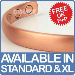 Mens Slim Magnetic Copper Bracelet 6 Magnets Therapy★  