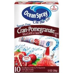 Ocean Spray On   The   Go Powdered Drink Mix Cran   Pomegranate Sugar 