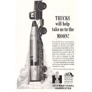  Print Ad 1961 International Harvester Trucks will help 