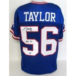  Lawrence Taylor Signed Jersey   Blue HOF 99 SI 