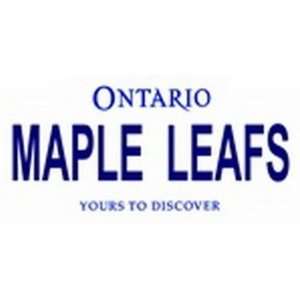 Ontario Canada Province Background License Plates   Maple Leafs Plate 