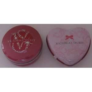 Victorias Secret 2 Different Small Tins Heart Shaped and 