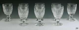 WATERFORD COLLEEN CUT CRYSTAL CLARET WINE GLASSES  