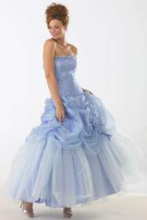 NWT Periwinkle Organza Prom Renaissance Ball Gown 8  