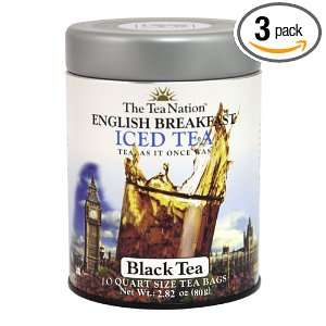 The Tea Nation English Breakfast Iced Black Tea   12 Quart Size Tea 