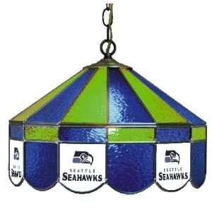   Seahawks 16 Inch Diameter Stained Glass Pub Light 