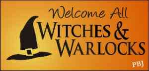 STENCIL Welcome Witch Warlock Wicca Hat Primitive Signs  