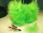 Marabou Feather 1/2 OUNCE { blood quills } COLOR  CHARTREUSE