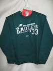 NFL Youth Eagles Pullover Sweater Green Large New 