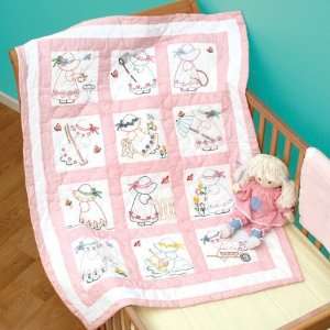  Girls Nursery Quilt Squares Arts, Crafts & Sewing