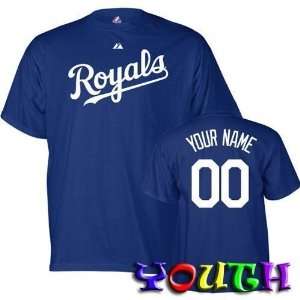  Kansas City Royals Custom Youth Name and Number T Shirt 