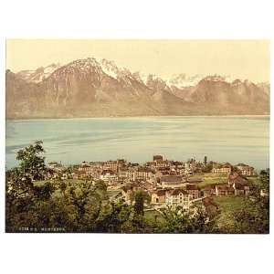   of Montreux, Savoy Mountains, Geneva Lake, Switzerland